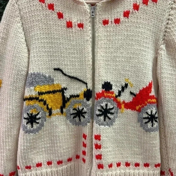 Vintage 1970s Wagon Cowichan Sweater Small - Picture 5 of 9